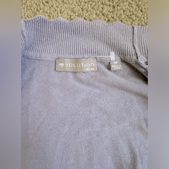 NWOT Evolution by Cyrus Purple Lavender Cardigan ~ size SP - Picture 9 of 9